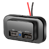 CARGADOR 1xUSB-A + 1xUSB-C - SUPERFICIE - 10/30V - QC3.0/PD