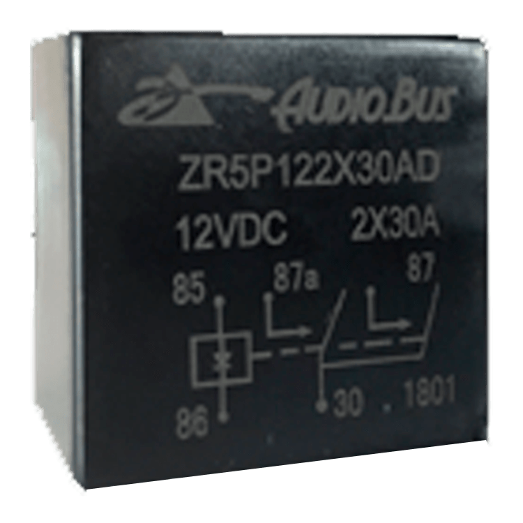 RELE 12V 2X30A CON DIODO