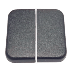 TECLA INTERRUPTOR DOBLE GRIS ANTRACITA