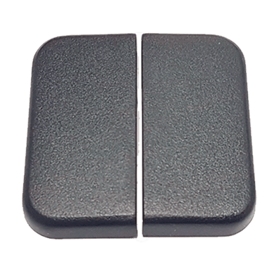 TECLA INTERRUPTOR DOBLE GRIS ANTRACITA