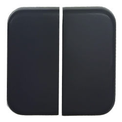 TECLA INTERRUPTOR DOBLE NEGRO