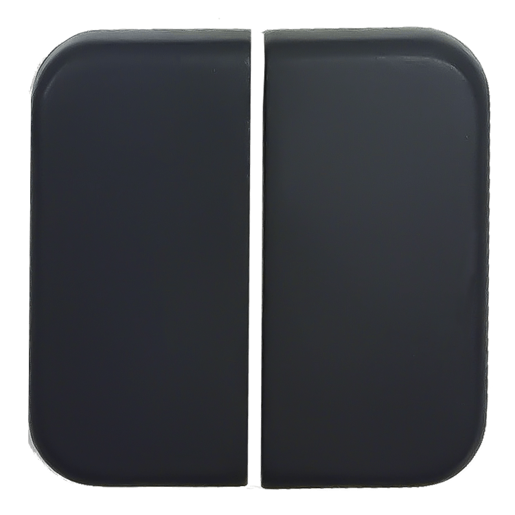 TECLA INTERRUPTOR DOBLE NEGRO