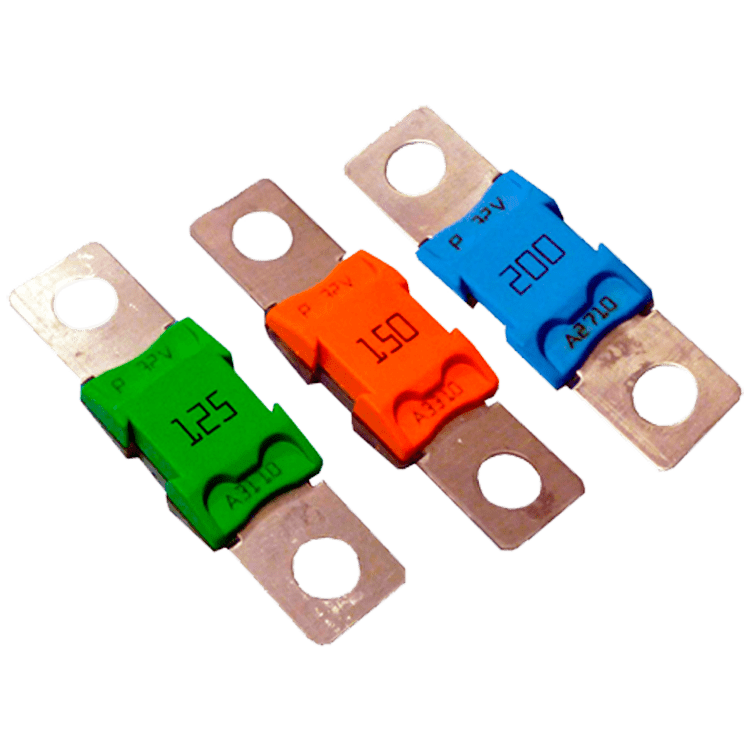 FUSIBLE STRIPS MEGA - XX=AMPERIOS DE 100 A 250A