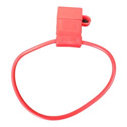 PORTAFUSIBLE UNI ROJO CON TAPA Y CABLE