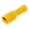 TERMINAL FASTON PREAISLADO AMARILLO HEMBRA 6,35mm