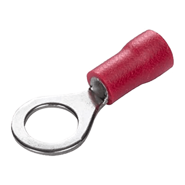TERMINAL REDONDO PREAISLADO ROJO Ø 4,3/6,6mm - CABLE 0.5-1.5mm2