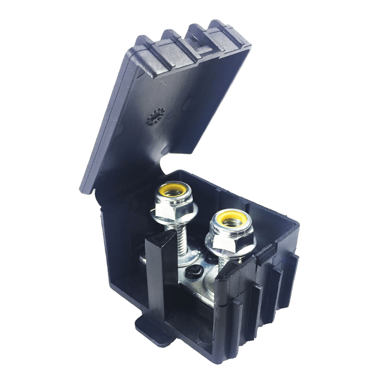 BORNA NODO UNION 2xM8 CON TAPA